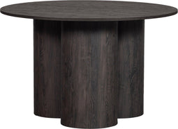 WOOOD Oona Eettafel Binnen - MDF - Donker bruin - 75x Ø120