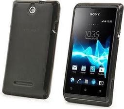 Muvit Xperia E - Minigel Case - Siliconen - Zwart