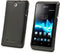 Muvit Xperia E - Minigel Case - Siliconen - Zwart