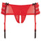 Rene Rofe Jarretelstring Met Open Kruis - Rood