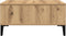 vidaXL - Salontafel - Artisan - Eiken - 60x60x30 - cm - Bewerkt - Hout
