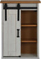 vidaXL - Hangkast - HALDEN - met - schuifdeur - 49x22,5x70 - cm - grenenhout - wit