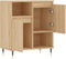vidaXL - Dressoir - 60x35x70 - cm - bewerkt - hout - sonoma - eikenkleurig
