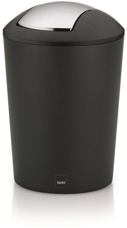 Kela Marta - Afvalemmer - Tuimel deksel - 5 liter - Zwart