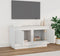 vidaXL - Tv-meubel - 80x35x45 - cm - bewerkt - hout - wit