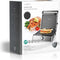 Nedis Contact Grill - 2000 W - Regelbare temperatuur - 29 x 23 cm - Zwart