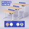 Stane Zit Sta Bureau Elektrisch Verstelbaar - 4 Geheugenstanden - 160 x 80 cm - Eiken Blad Wit Frame