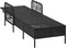 vidaXL - Ligbed - met - Kussen - - - Zwart - Poly - Rattan