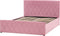 ROCHEFORT - Tweepersoonsbed - Roze - 140 x 200 cm - Fluweel