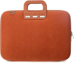 Bombata 15 tot 16 inch Laptoptas 'Velluto' - 15.6 inch / 16 inch - Ribfluweel Stof - Oranje