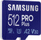 Samsung PRO Plus - microSDXC 512GB - UHS-I Class 10 A2 V30 - 160MB/s