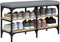 vidaXL - Schoenenbank - 82x32x47 - cm - bewerkt - hout - sonoma - eikenkleurig
