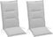 Summerset Club - 2-delige Tuinkussenset hoge rug - Natural