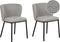 Set van 2 eetkamerstoelen MINA Bouclé Grijs