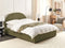 VAUCLUSE - Bed met opbergruimte - Olijfgroen - 140 x 200 cm - Bouclé