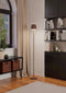 EGLO Mannera-L - Staande lamp - Oplaadbaar tot 47 uur - Draadloos - Roestbruin/Wit - H 140 cm - Dimbaar