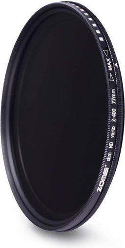 Glas Slanke ND2-400 Neutrale Dichtheid Fader Variabele Nd Filter Verstelbare 58Mm