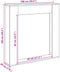 vidaXL - Haardombouw - 100x20x100 - cm - bewerkt - hout - artisanaal - eikenkleurig