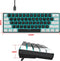 HXSJ V900 - Bedrade Gaming Toetsenbord - Mechanisch - RGB - Blue Switch - 61 Keys - Zwart wit