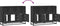 vidaXL - Dressoir - 100x35x76 - cm - bewerkt - hout - zwart