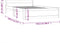 vidaXL - Bedframe - massief - hout - wit - 120x190 - cm