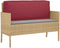 vidaXL - Palletkussen - voor - Rugsteun - Bordeauxrood - 120x40x12 - cm - Oxford - Stof