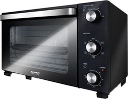 MPM MPE-14/T - Vrijstaande Elektrische Oven - Hete Lucht 22L 1300W 230°C - Zwart