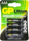 GP Primary Lithium AAA - Batterij - 40% lichter dan alkaline - (4 stuks)