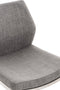 Barkruk Stavanger Kunstleer Mat geborsteld RVS frame, Wit