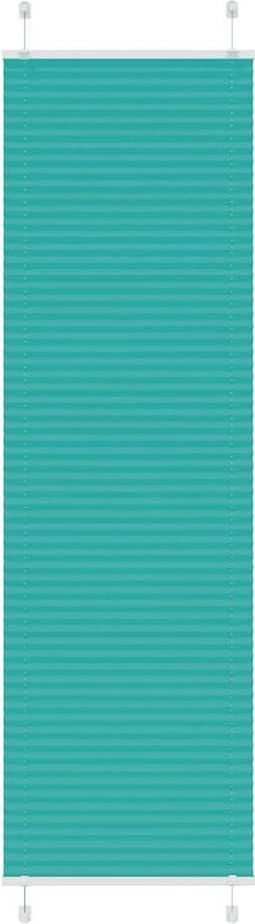 vidaXL - Plissé - rolgordijn - 65x200 - cm - stofbreedte - 64,4 - cm - petrol - groen