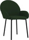 vidaXL - Eetkamerstoelen - 2 - st - fluweel - donkergroen