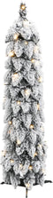 vidaXL - Kunstkerstboom - met - verlichting - en - sneeuw - 45 - LED's - 90 - cm