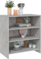 vidaXL - Dressoir - 70x40,5x75 - cm - bewerkt - hout - betongrijs