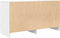 vidaXL - Tv-meubel - 100x35x54 - cm - bewerkt - hout - wit