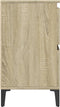 vidaXL - Wastafelkast - 80x33x60 - cm - bewerkt - hout - sonoma - eikenkleurig