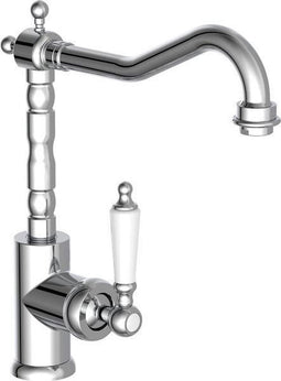 SCHÜTTE Old Style Retro Keukenkraan voor Waterverwarmer met vrije Uitloop - lage Druk - Mengkraan - Hoge, Draaibare Uitloop - Zijdelingse Greep - Chroom