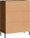vidaXL - Dressoir - 69,5x34x90 - cm - bewerkt - hout - bruin - eikenkleur