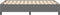 vidaXL - Bedframe - Lichtgrijs - 120x190 - cm - Corduroy - Stof