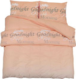 vidaXL - Dekbedovertrekset - 260x220 - cm - katoen - roze