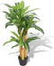 vidaXL - Kunst - dracena - plant - met - pot - 90 - cm - groen