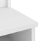 vidaXL - Halboom - SANDENS - wit - 87x40x159,5 - cm - massief - grenenhout