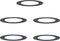 vidaXL - Platte - Boomring - 5 - st - Anthraciet - Ø60/90 - cm - Staal