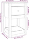 vidaXL - Nachtkastjes - 2 - st - 40x35x61,5 - cm - massief - grenenhout - wit