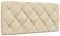 vidaXL - Hoofdbordkussen - 100 - cm - stof - crèmekleurig