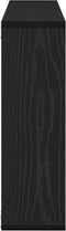 vidaXL - Wandplank - - - Zwart - Eiken, - 85 - x - 16 - x - 52,5 - cm, - Gemaakt - van - Gelaagd - Hout