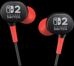 PowerA Wired Earbuds - In-ear - Draad - Microfoon - Rood Zwart