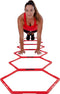 Pure2Improve Loopladder - Agility Grid - Achthoekig - Rood