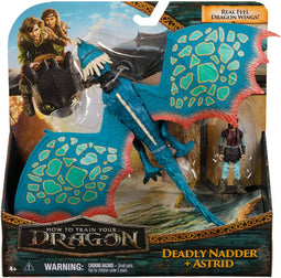 How To Train Your Dragon - Hoe Tem Je Een Draak - Akelige Adder en Astrid - Viking Duo Actiefiguren - Speelgoed