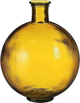 Mica Decorations Firenza - Bol vaas - Gerecycled glas - Oker - 34 x 42 cm