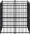 vidaXL - Hondenkennel - met - dak - 3,69 - m² - staal